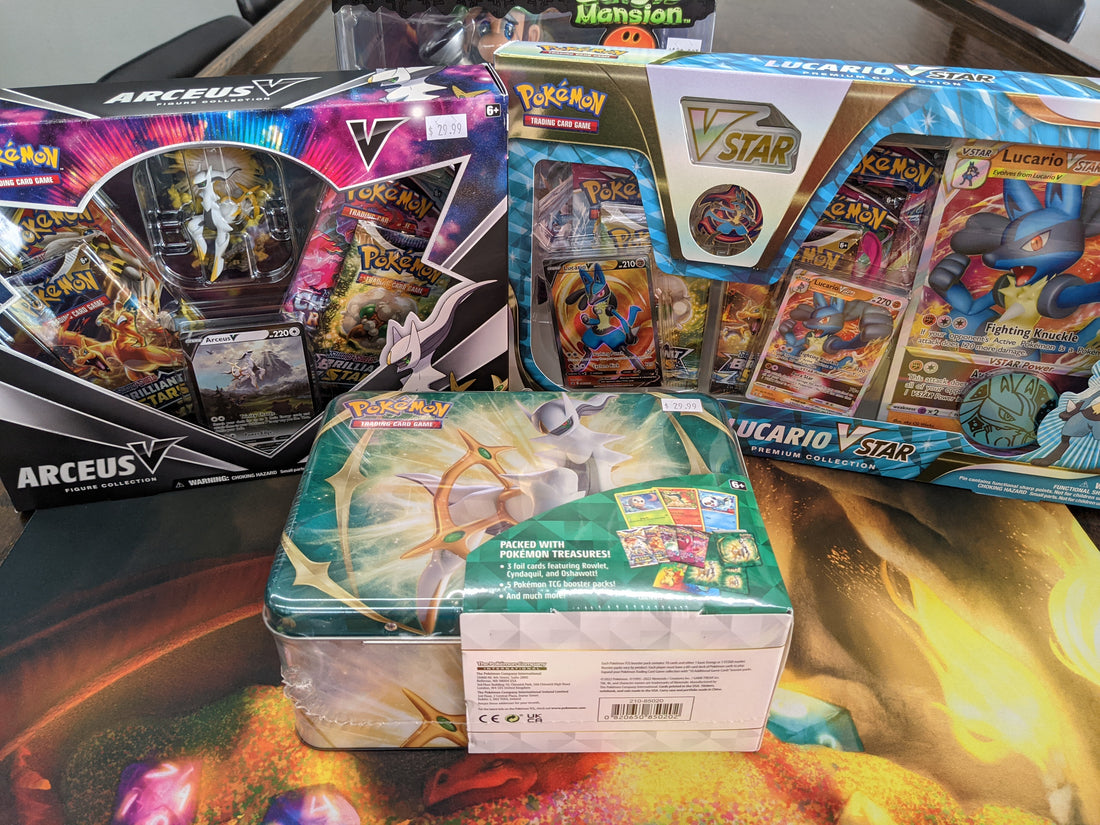 Pokemon New Arceus Tin and Arceus Box