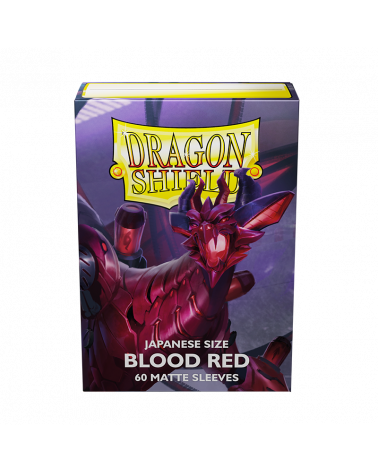 Dragon Shields Japanese: (60) Matte Blood Red