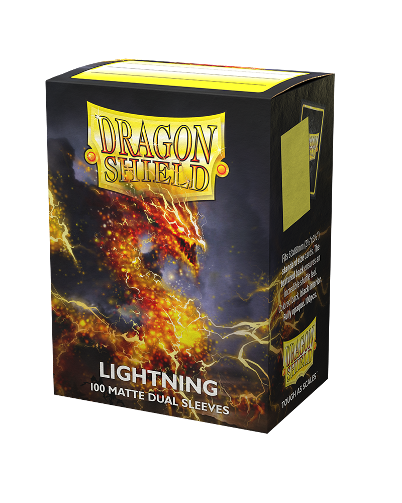 Dragon Shields: (100) Matte Dual Sleeves Lightning