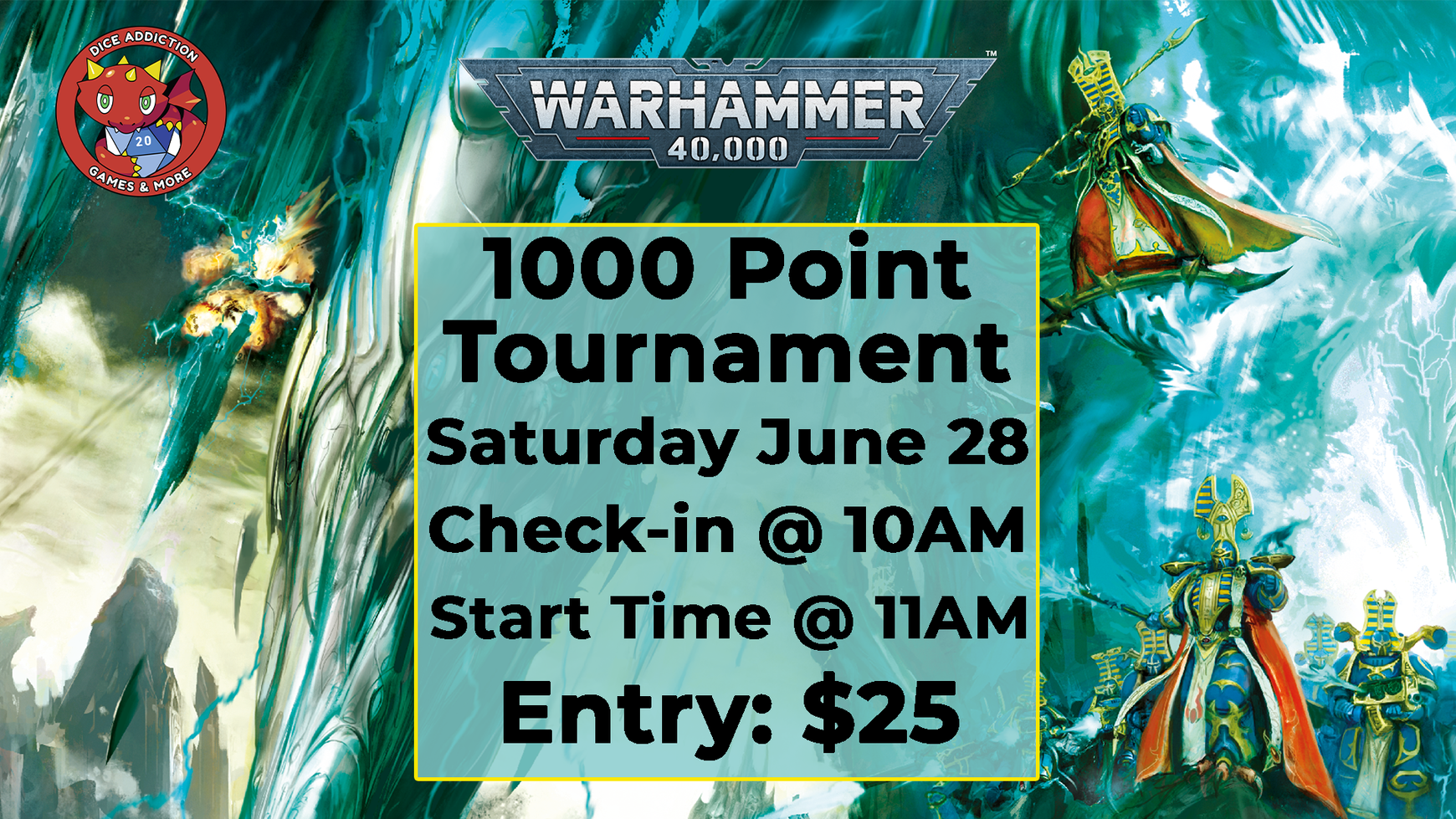 Dice Addiction's Warhammer 40K 1000-Point Tournament
