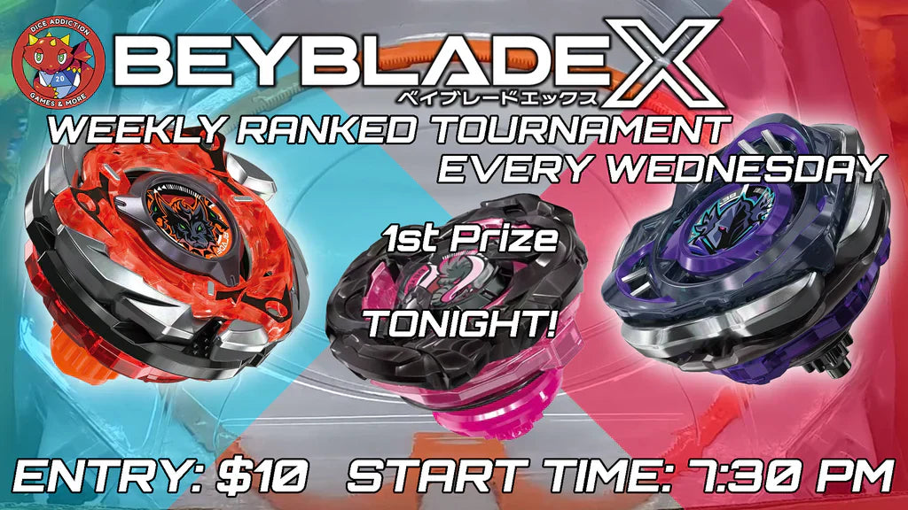 Beyblade Saturday Night 18+ Ranked at Dice Addiction