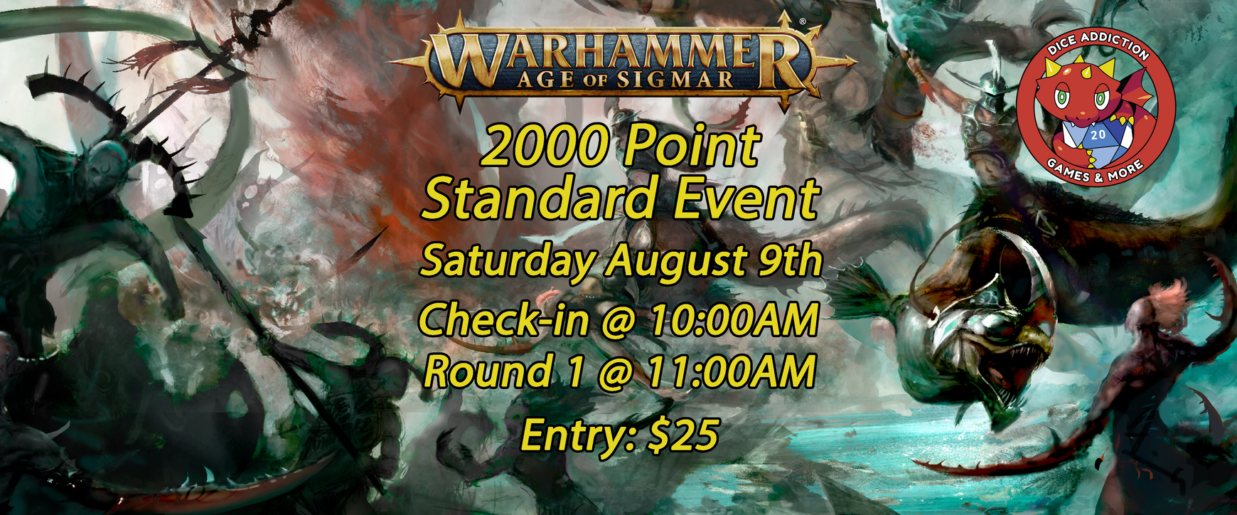 Dice Addiction's Warhammer Age of Sigmar 2k Standard Event!