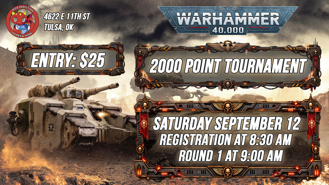 Dice Addiction Addiction's Warhammer 40K 2000 Point Tournament