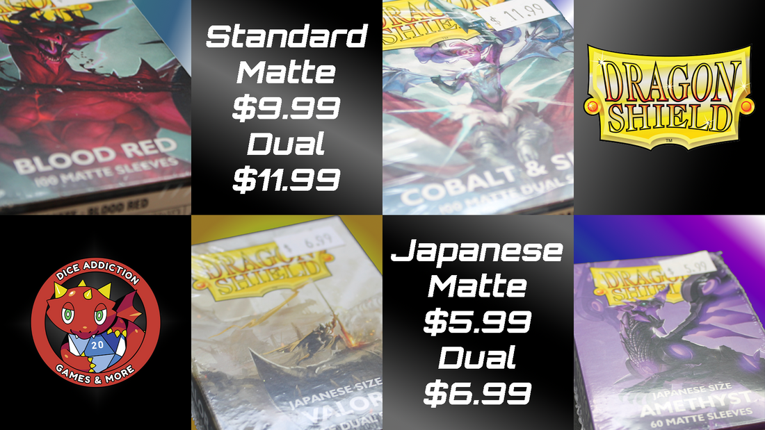 DICE ADDICTION HAS DRAGON SHIELDS!