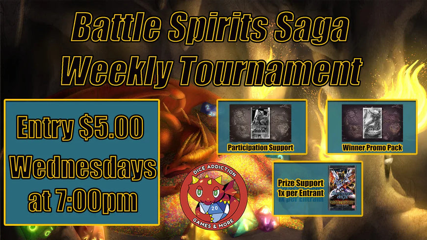 Wednesday Night Battle Spirits Saga at Dice Addiction