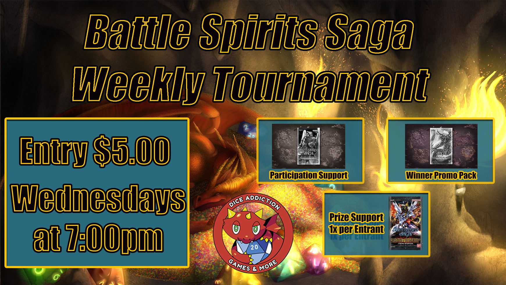 Battle Spirits Wednesday Weekly at Dice Addiction