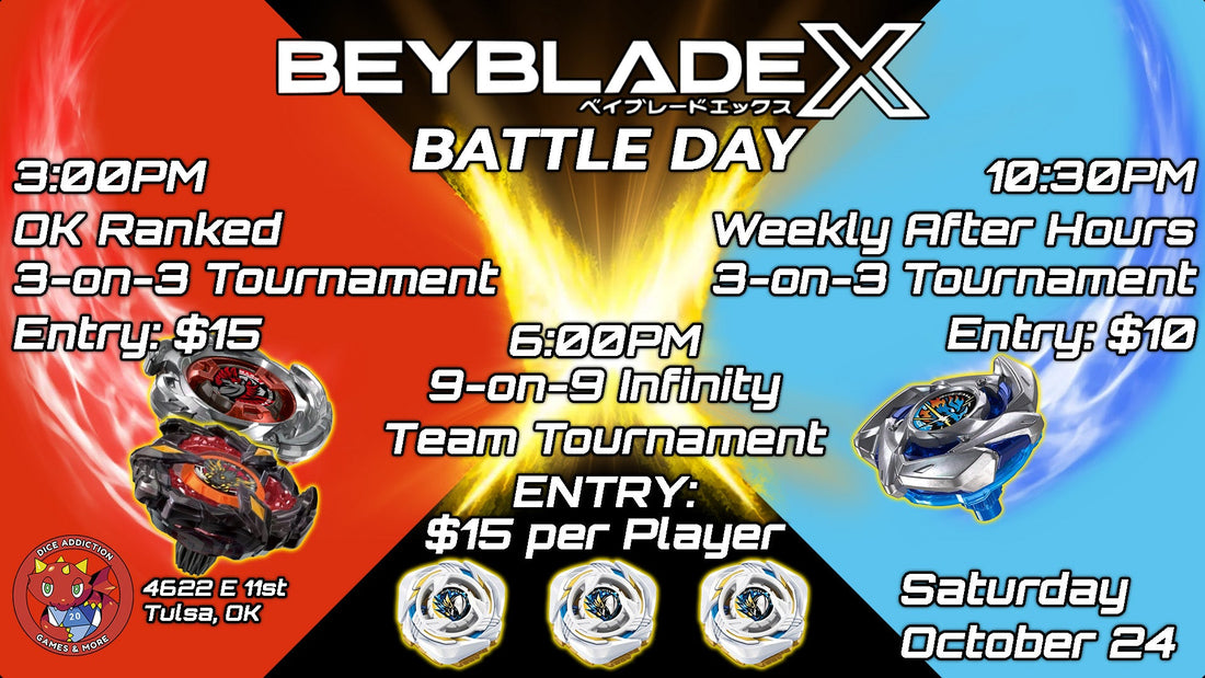 Dice Addiction's Beyblade X Battle Day!