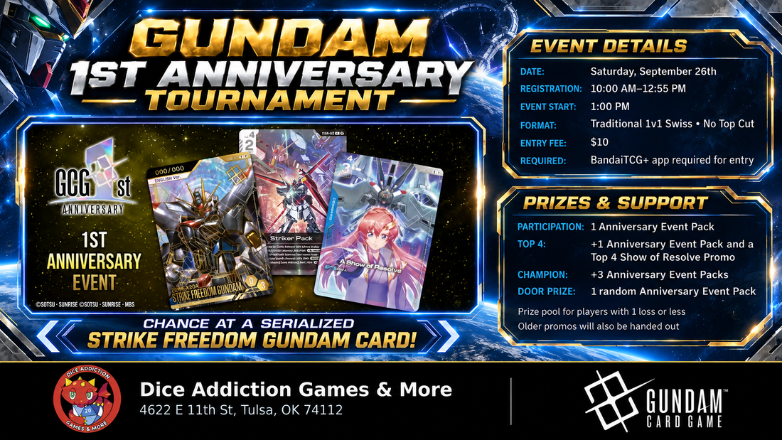 Dice Addiction's Gundam Card Game 1st Anniversary Tournament