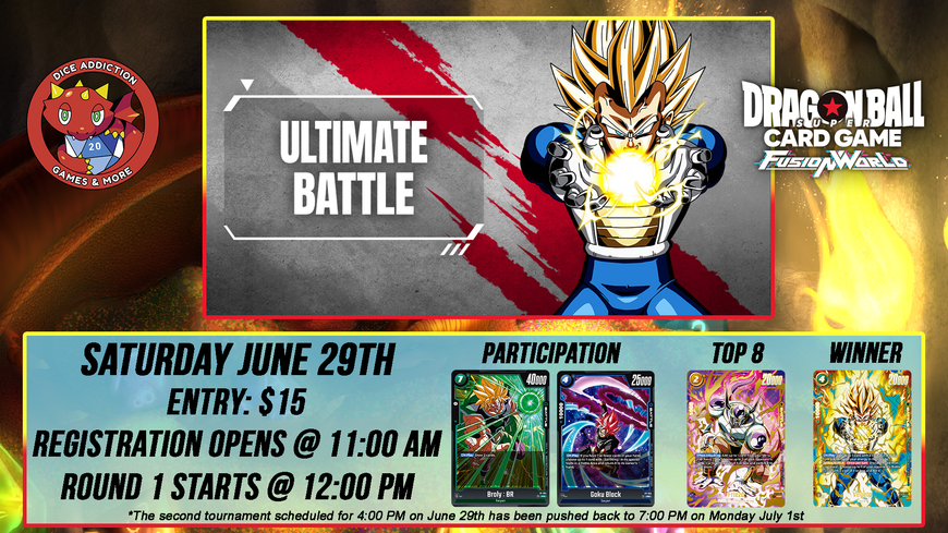 Dragon Ball Fusion World Ultimate Battle 2024 Coming to Dice Addiction