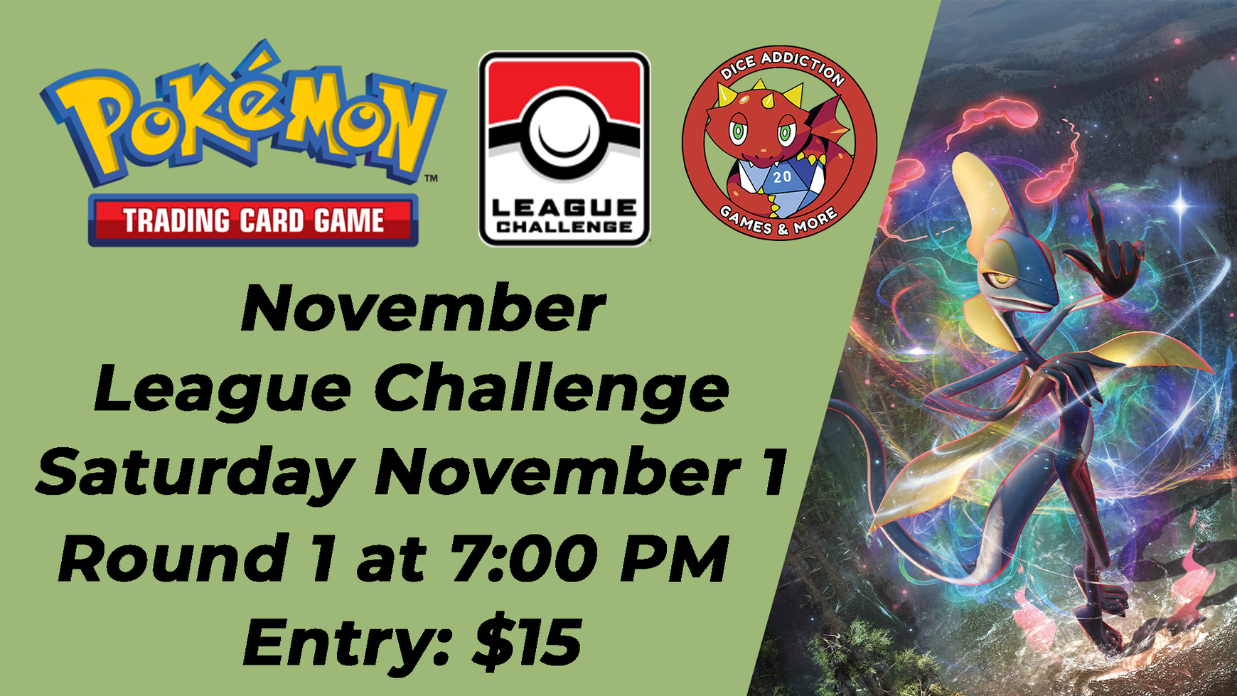 Pokemon November League Challenge at Dice Addiction