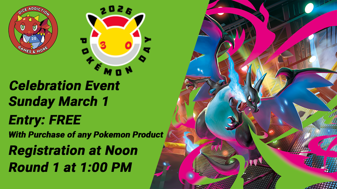 Pokemon Day Celebration at Dice Addiction!