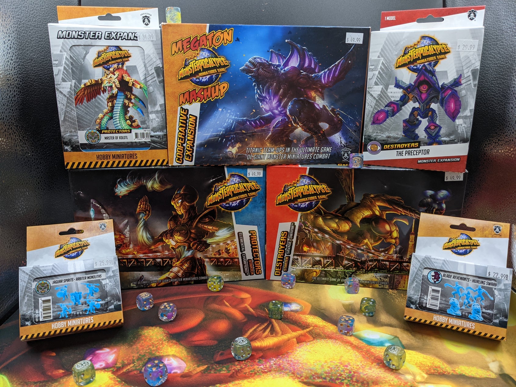 AHHH!!!! MONSTER-pocalypse!!! Available Now @ Dice Addiction!