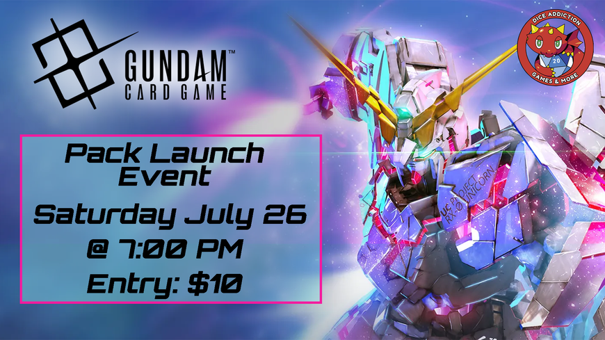 Dice Addiction's Gundam Card Game Newtype Rising Pack Launch Event