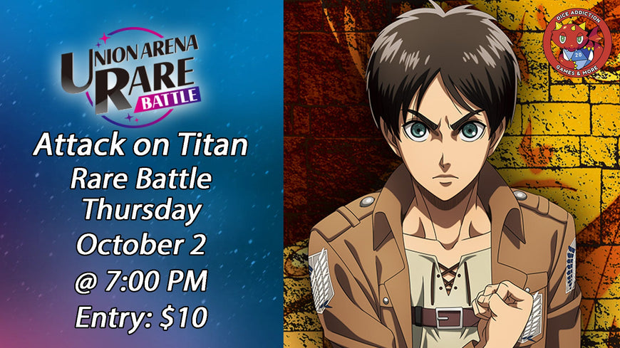 Dice Addiction's Union Arena Attack on Titan Rare Battle