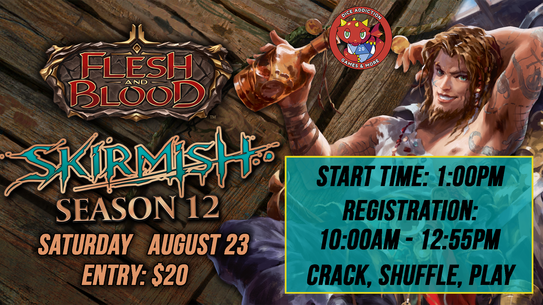 Dice Addiction's Flesh & Blood High Seas Skirmish Event!