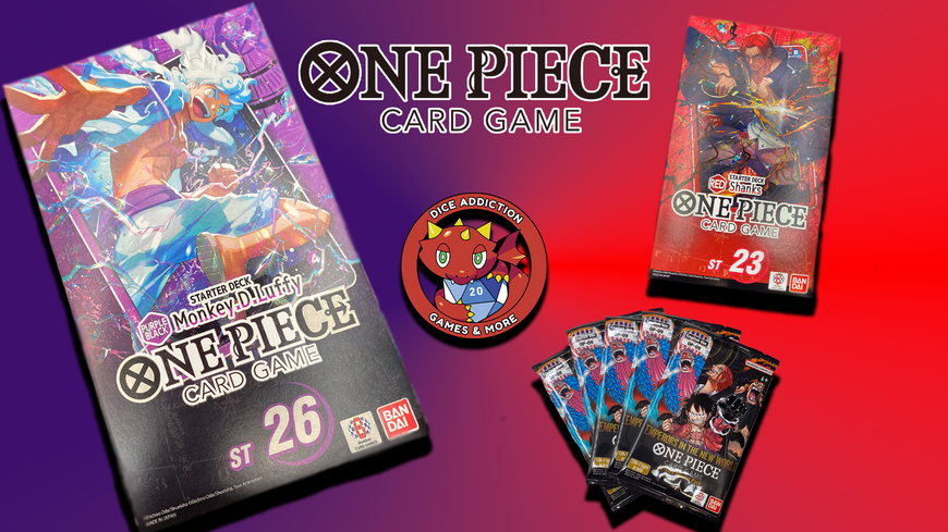 Dice Addiction will be selling the new One Piece starter decks tomorrow!