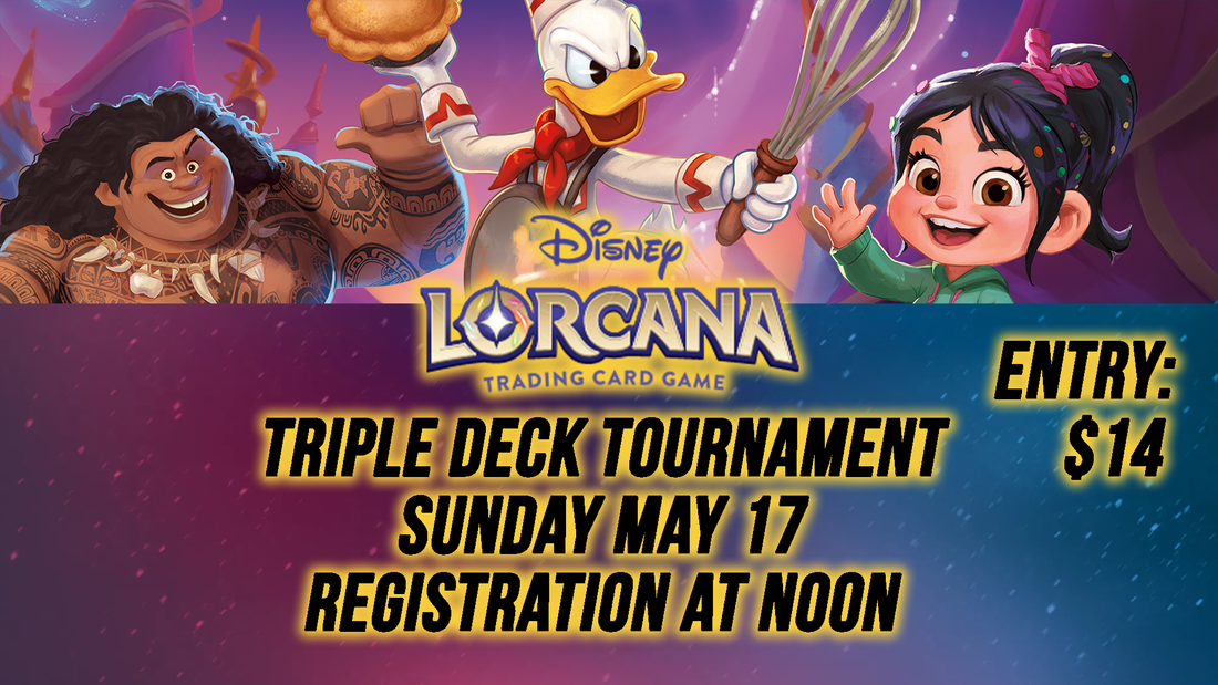 Dice Addiction's Lorcana Triple-Deck-Tournament