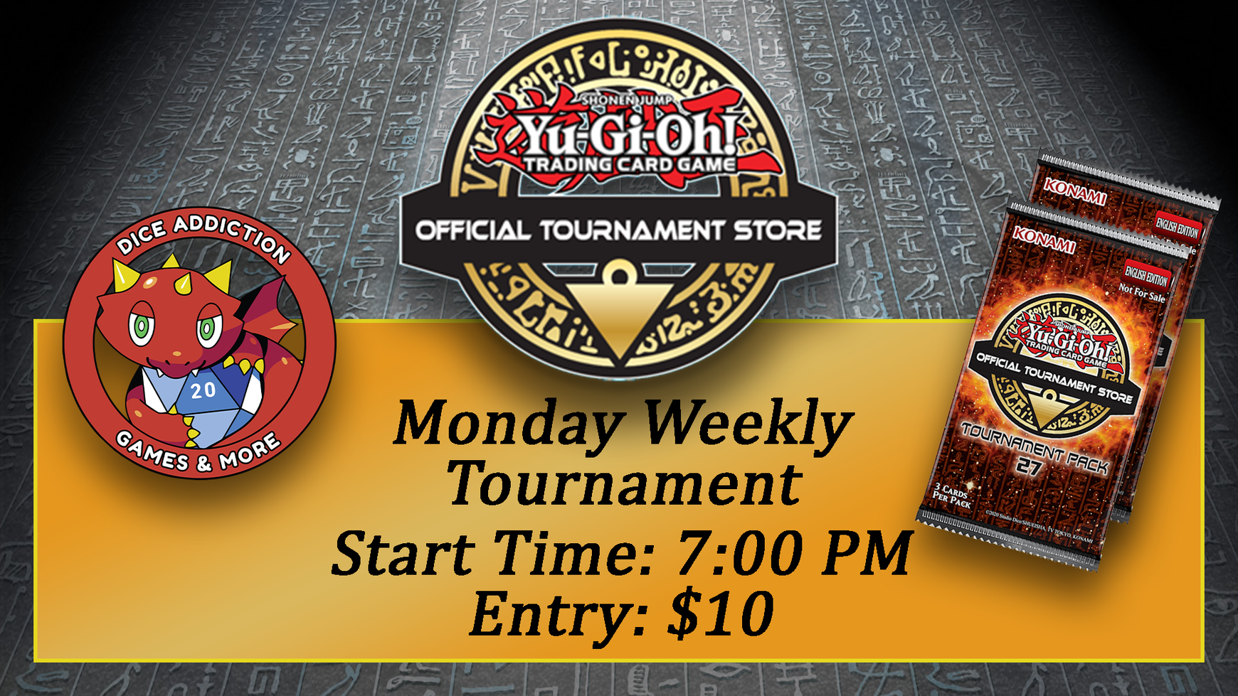 Monday Night Yu-Gi-Oh! at Dice Addiction!
