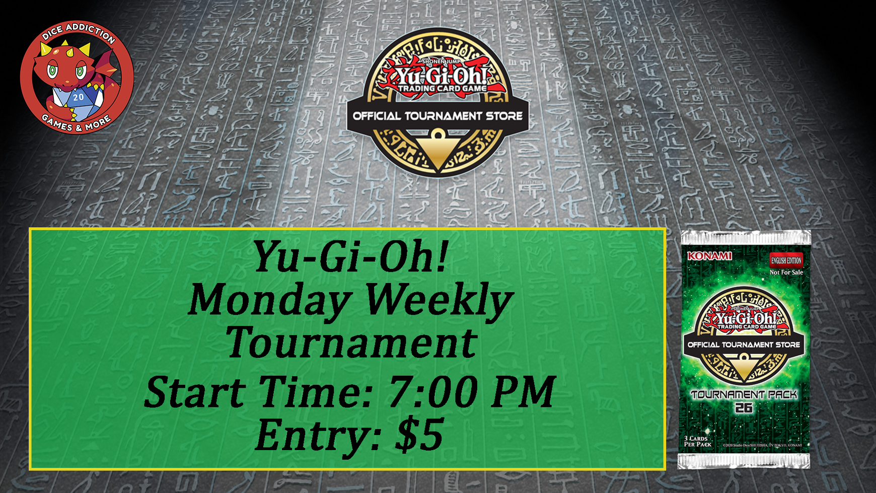 Monday Night Yu-Gi-Oh at Dice Addiction!