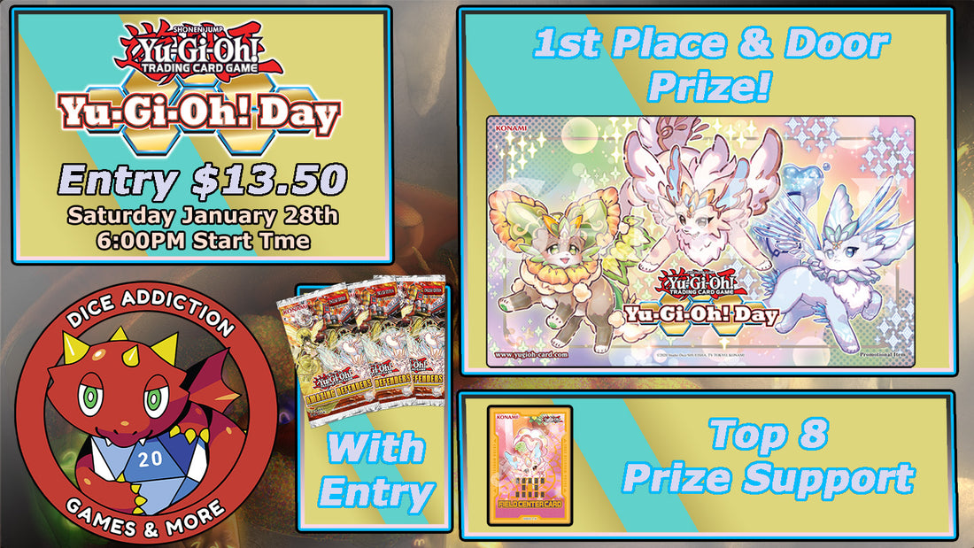 Yu-Gi-Oh! Day Event This Saturday @ Dice Addiction!