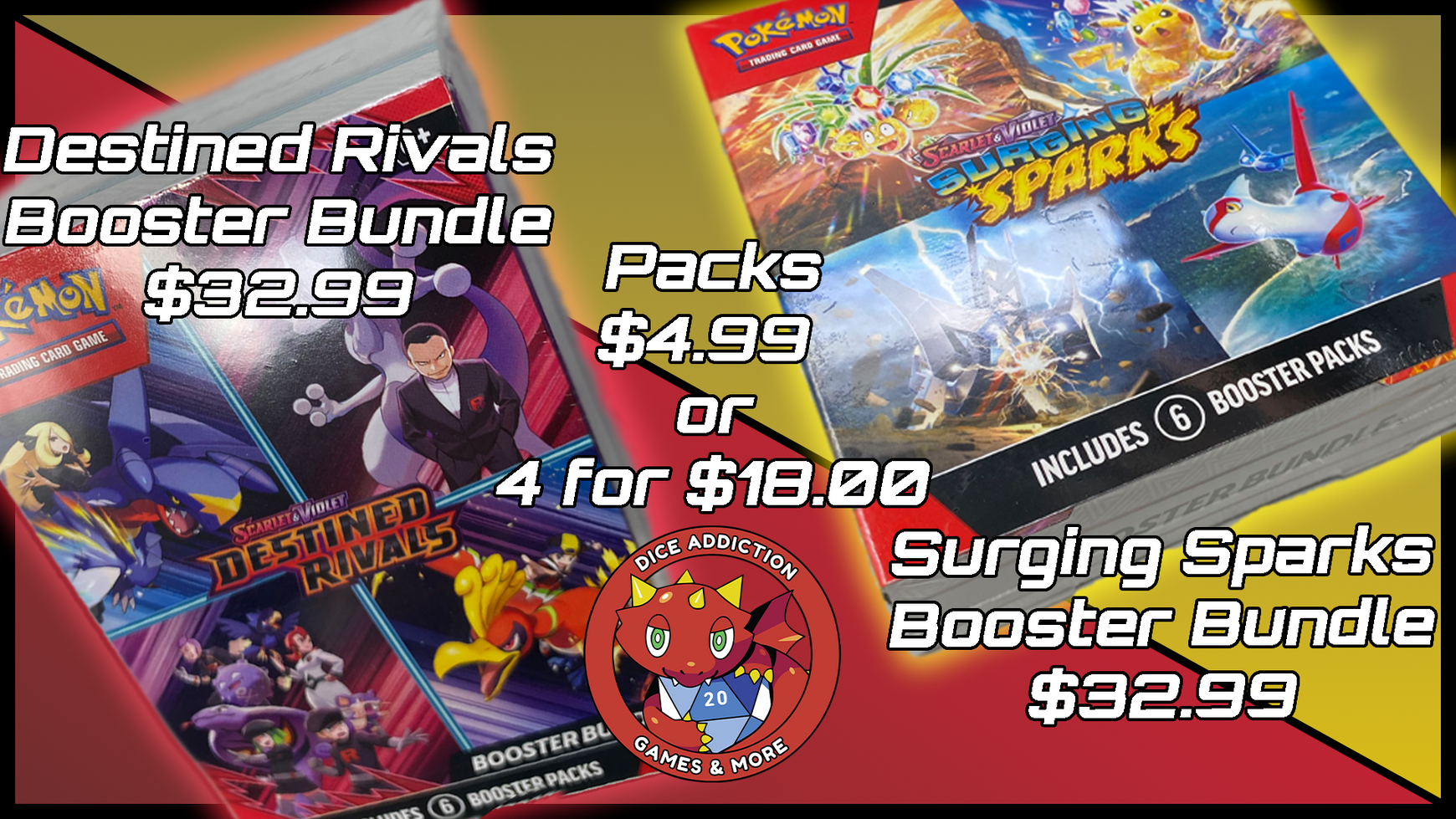 POKEMON PRODUCT AT DICE ADDICTION!