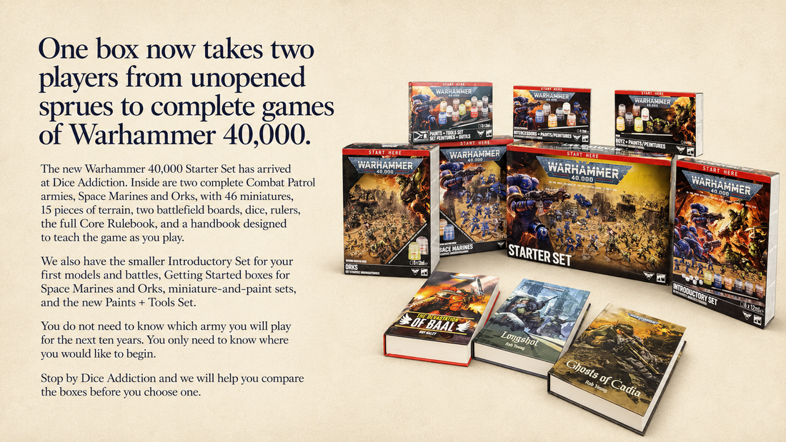One Box now takes two players from Unopened sprues to complete games of Warhammer 40k