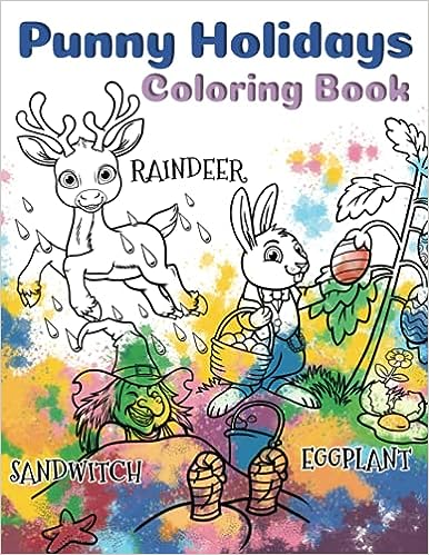 Punny Holidays Coloring Book Paperback