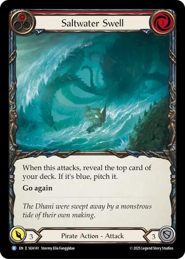 Saltwater Swell (Red) [SEA141] (High Seas)