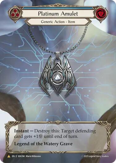 Platinum Amulet (Treasure) [SEA194] (High Seas)  Cold Foil