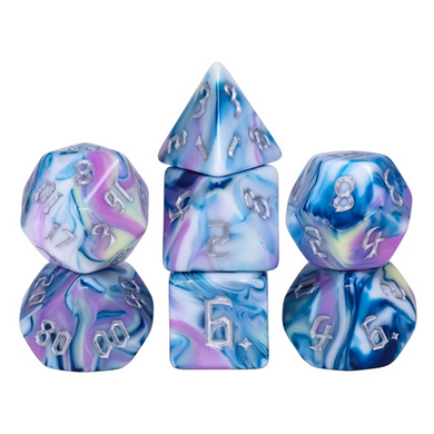 Blooming Violets RPG DICE SET