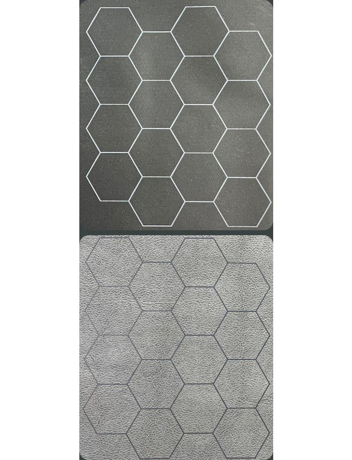 Chessex Megamat 1 Inch Reversible Black-Grey Hexes