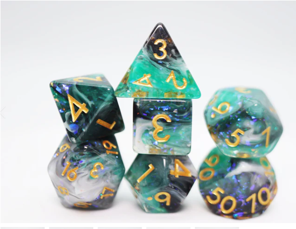 Forest Fog RPG Dice Set