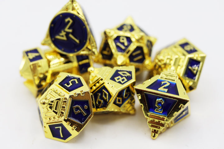DICE 51: COBALT COSMOS - METAL RPG DICE SET