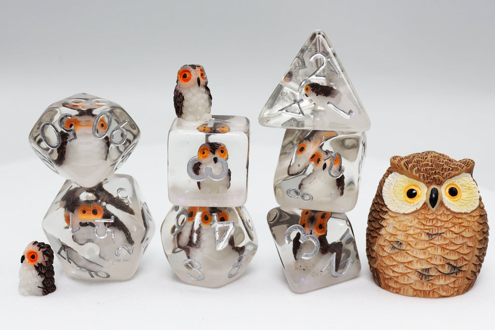 WISE OWL RPG DICE SET