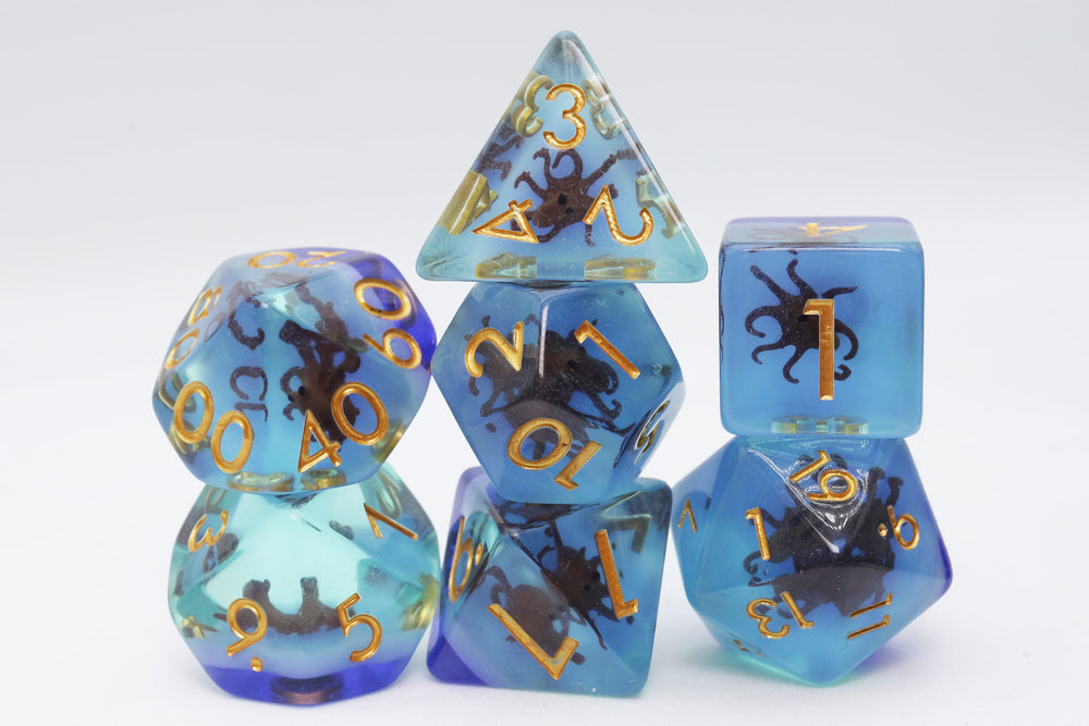COFFEE OCTOPUS RPG DICE SET