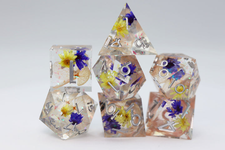 Sharp Edge Resin - Wildflower Meadow RPG DICE SET