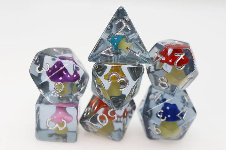 Whimsical Mushrooms RPG Dice Set