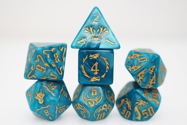 Drake's Flight: Cobalt RPG Dice Set