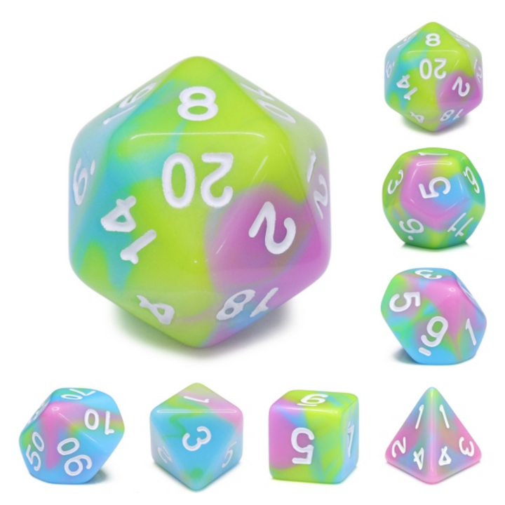 Pastel Punk RPG DICE SET