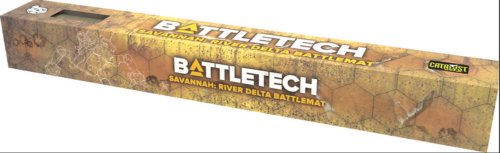 BattleTech: BattleMat - Savannah Large Lakes/Box Canyon