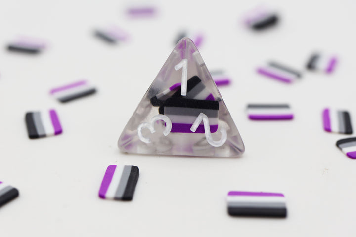 Asexual Flag RPG DICE SET