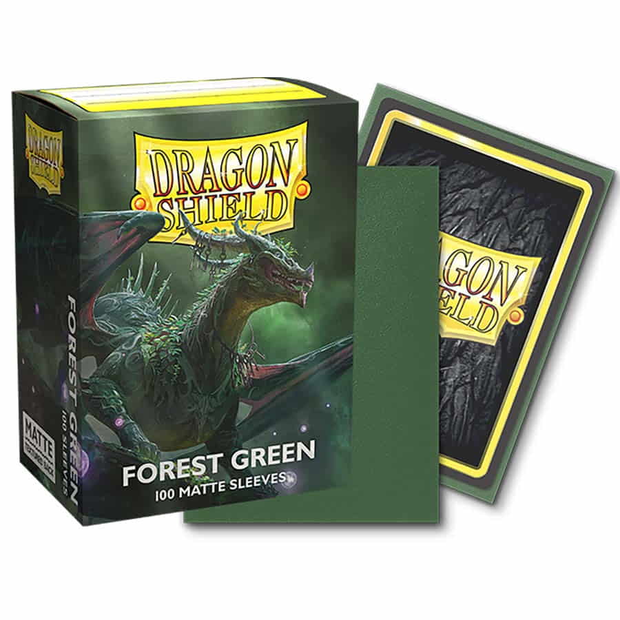 Dragon Shields: (100) Matte Forest Green