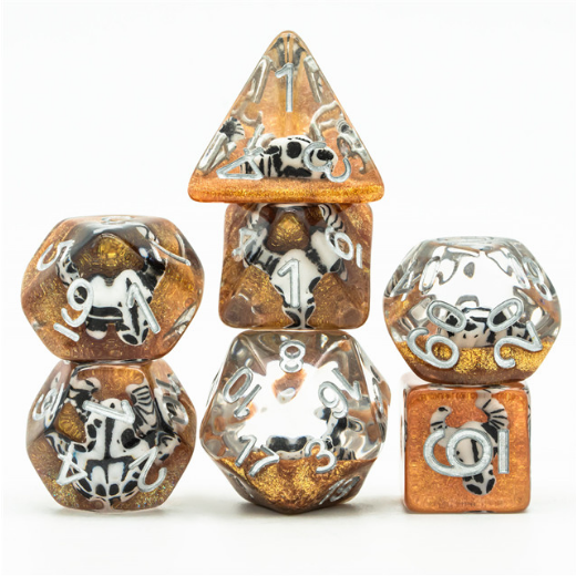 DESERT BULL HEAD RPG DICE SET