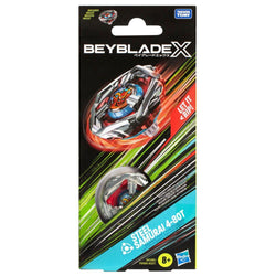 Beyblade X Steel Samurai 4-80T Booster Pack Set with Balance Type top