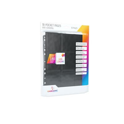 SIDELOADING 18-POCKET PAGES: 10 PG BLACK