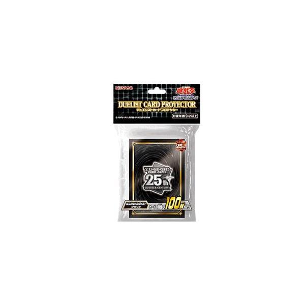 Yu-Gi-Oh OCG 25th Anniversary Quarter Century 100pcs Sleeves Black JAPAN