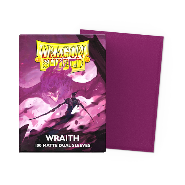 Dragon Shields: (100) Matte Dual Sleeves Wraith