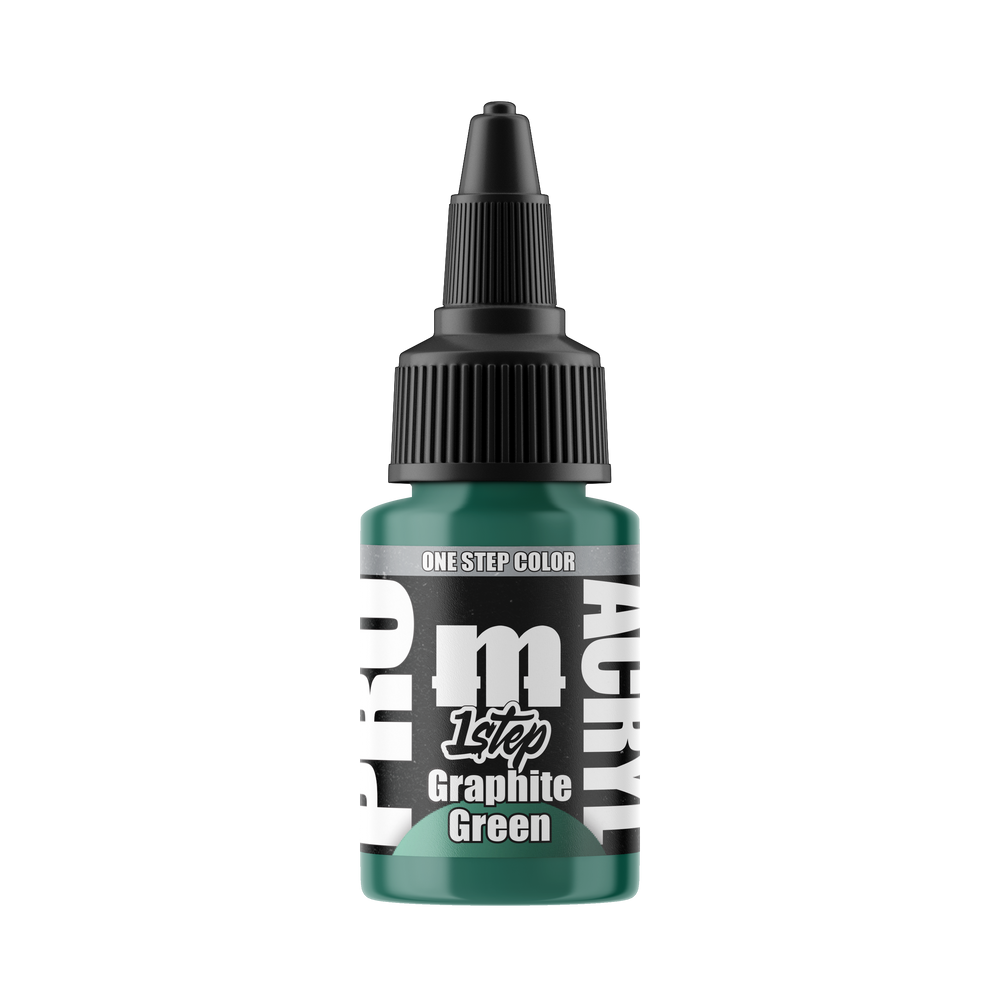 Monument Hobbies PRO Acryl 1-Step 507 Graphite Green, 22 ml paint bottle