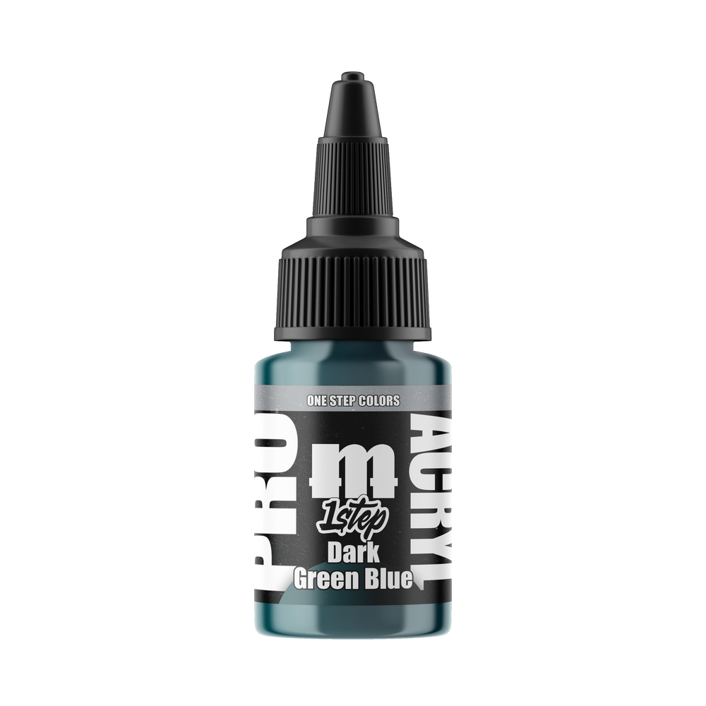 Monument Hobbies PRO Acryl 1-Step 517 Dark Green Blue, 22 ml paint bottle