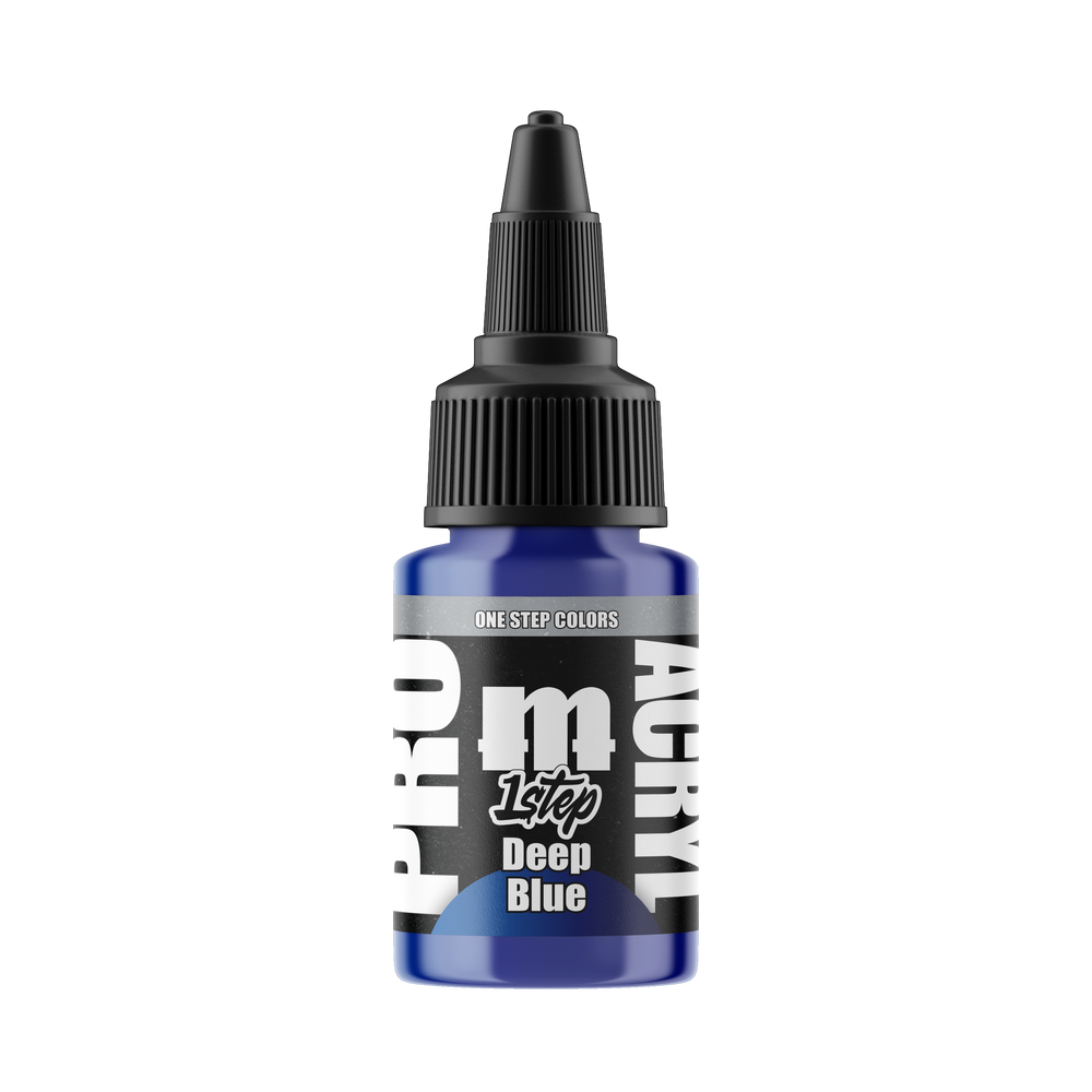 Monument Hobbies PRO Acryl 1-Step 520 Deep Blue, 22 ml paint bottle
